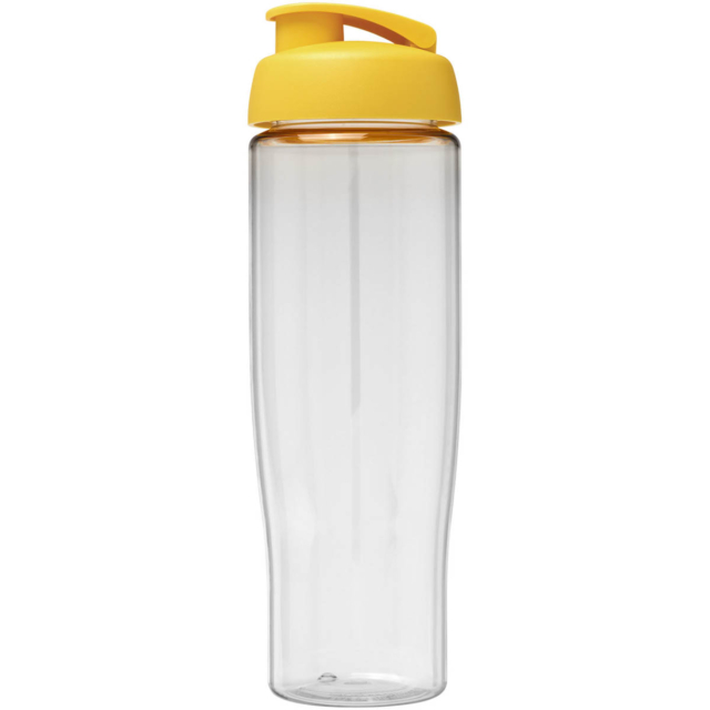 H2O Active® Tempo 700 ml Sportflasche mit Klappdeckel - transparent - Vorderseite