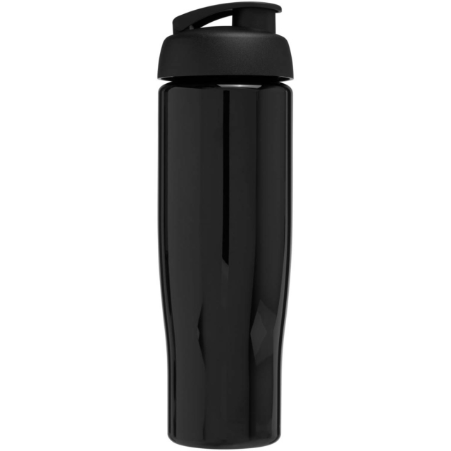 H2O Active® Tempo 700 ml Sportflasche mit Klappdeckel - schwarz - Rückseite