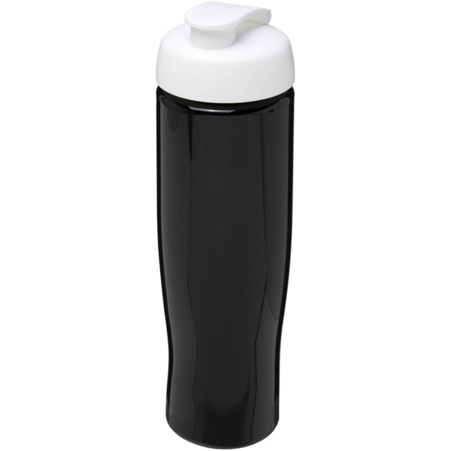 H2O Active® Tempo 700 ml Sportflasche mit Klappdeckel - schwarz - Hauptfoto