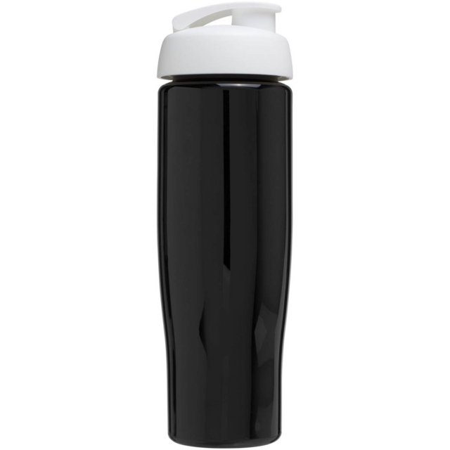 H2O Active® Tempo 700 ml Sportflasche mit Klappdeckel - schwarz - Rückseite