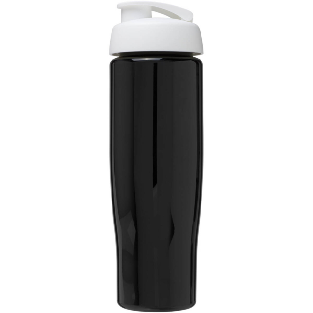 H2O Active® Tempo 700 ml Sportflasche mit Klappdeckel - schwarz - Vorderseite