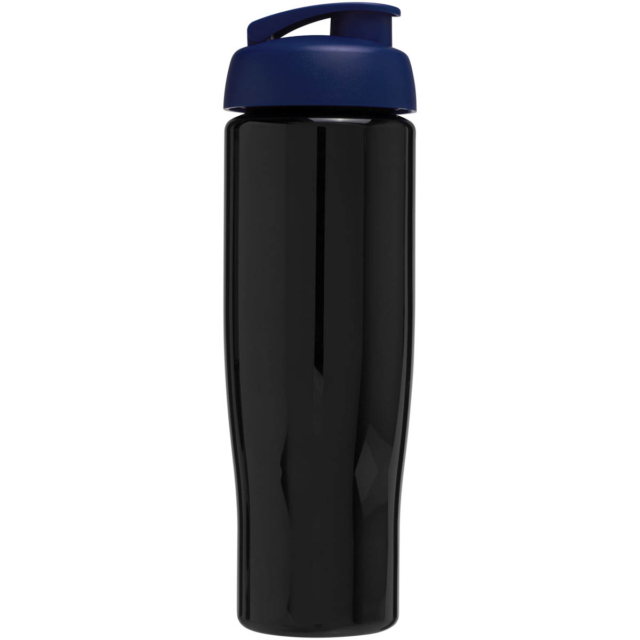 H2O Active® Tempo 700 ml Sportflasche mit Klappdeckel - schwarz - Rückseite