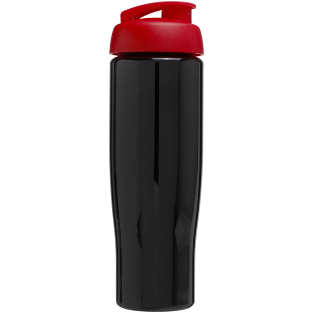 H2O Active® Tempo 700 ml Sportflasche mit Klappdeckel - schwarz - Rückseite