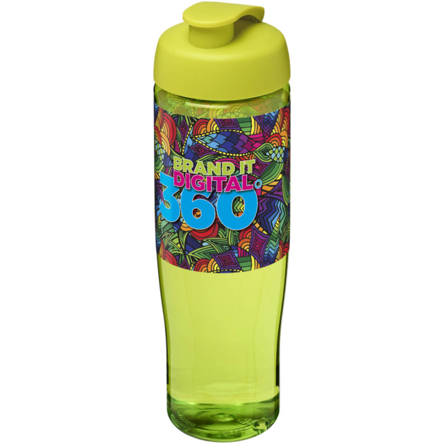 H2O Active® Tempo 700 ml Sportflasche mit Klappdeckel - limone - Logo 1