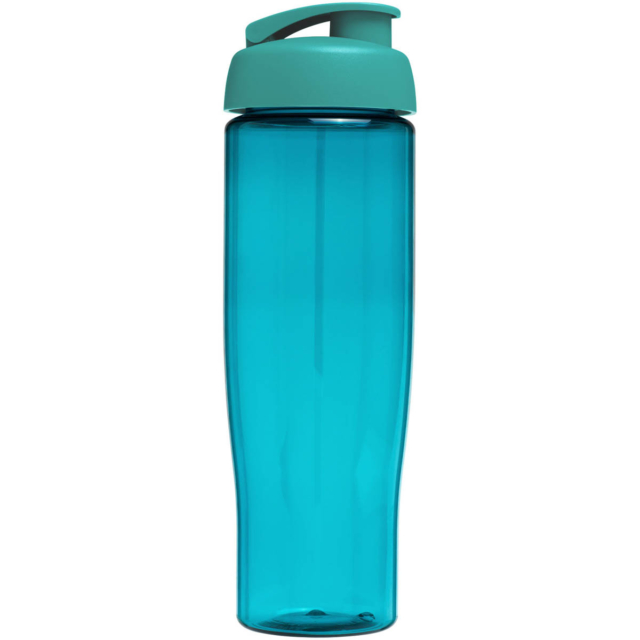 H2O Active® Tempo 700 ml Sportflasche mit Klappdeckel - aquablau - Rückseite