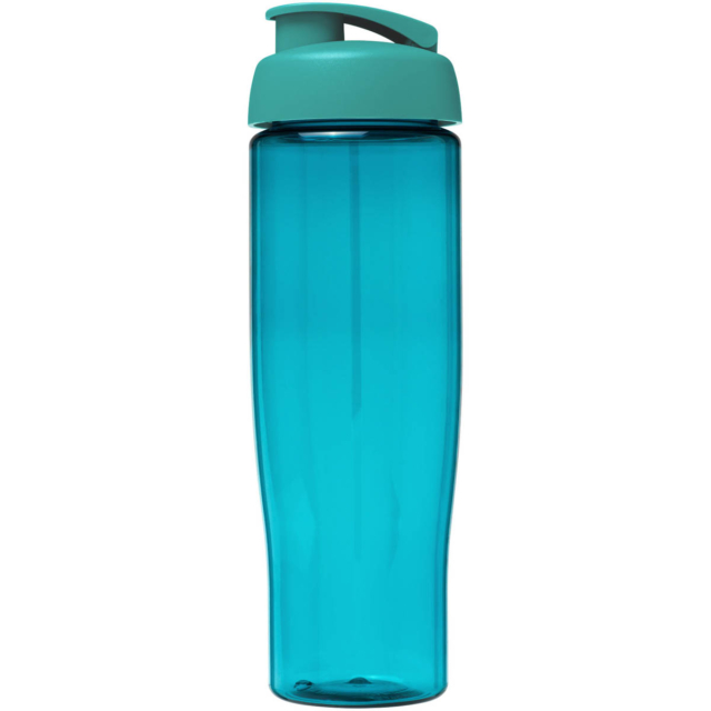 H2O Active® Tempo 700 ml Sportflasche mit Klappdeckel - aquablau - Vorderseite