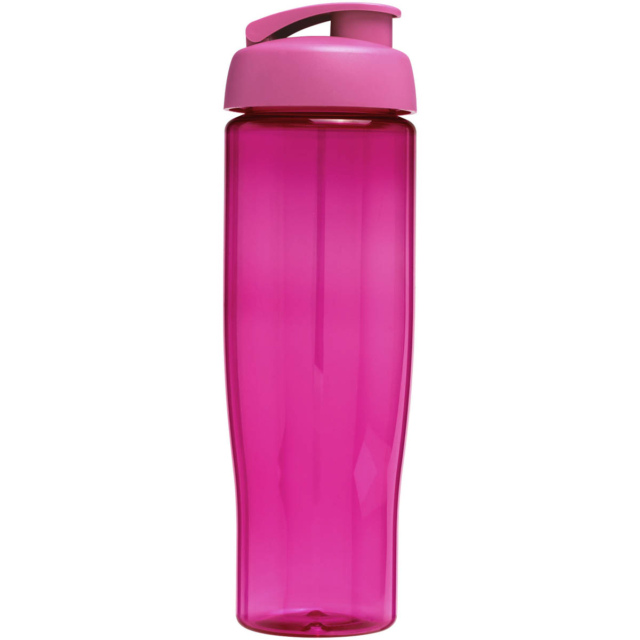 H2O Active® Tempo 700 ml Sportflasche mit Klappdeckel - magenta - Rückseite