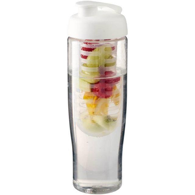 H2O Active® Tempo 700 ml Sportflasche mit Klappdeckel und Infusor - transparent - Hauptfoto