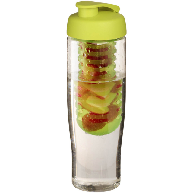 H2O Active® Tempo 700 ml Sportflasche mit Klappdeckel und Infusor - transparent - Hauptfoto