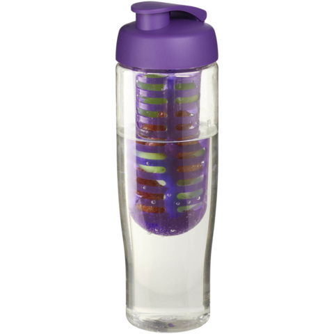 H2O Active® Tempo 700 ml Sportflasche mit Klappdeckel und Infusor - transparent - Hauptfoto