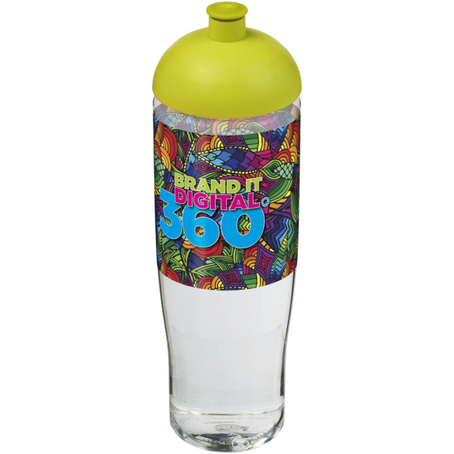 H2O Active® Tempo 700 ml Sportflasche mit Stülpdeckel - transparent - Logo 1