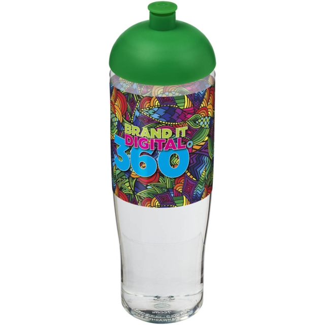 H2O Active® Tempo 700 ml Sportflasche mit Stülpdeckel - transparent - Logo 1