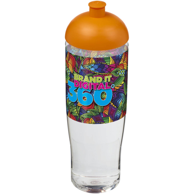 H2O Active® Tempo 700 ml Sportflasche mit Stülpdeckel - transparent - Logo 1