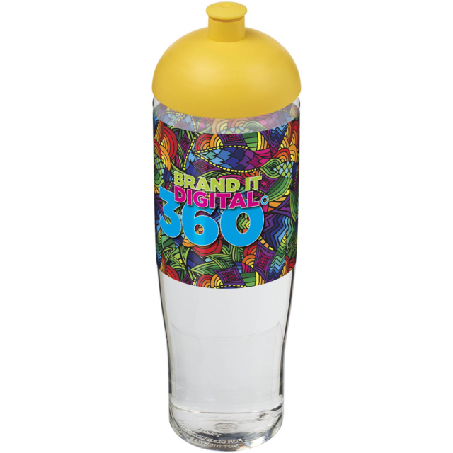 H2O Active® Tempo 700 ml Sportflasche mit Stülpdeckel - transparent - Logo 1