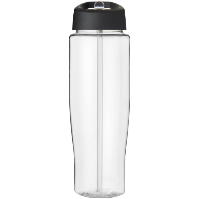 H2O Active® Tempo 700 ml Sportflasche mit Ausgussdeckel - transparent - Vorderseite