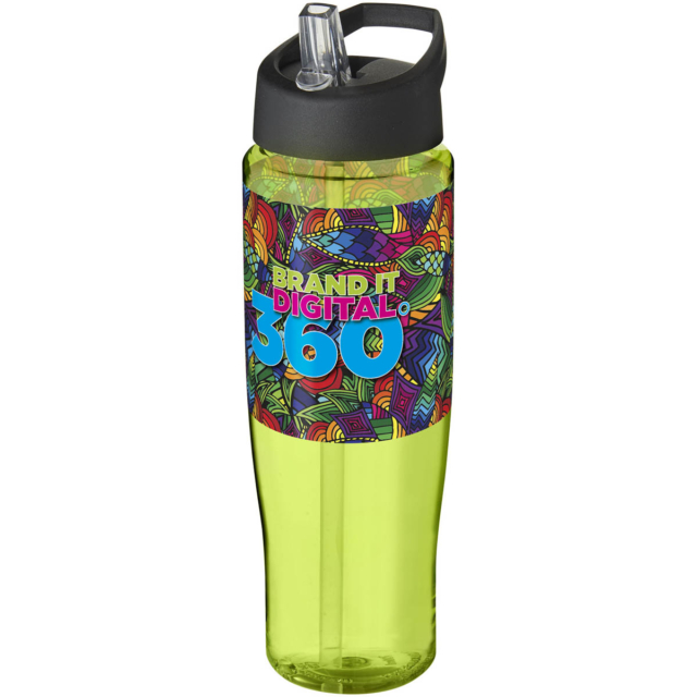 H2O Active® Tempo 700 ml Sportflasche mit Ausgussdeckel - limone - Logo 1