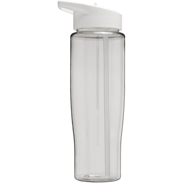 H2O Active® Tempo 700 ml Sportflasche mit Ausgussdeckel - transparent - Rückseite