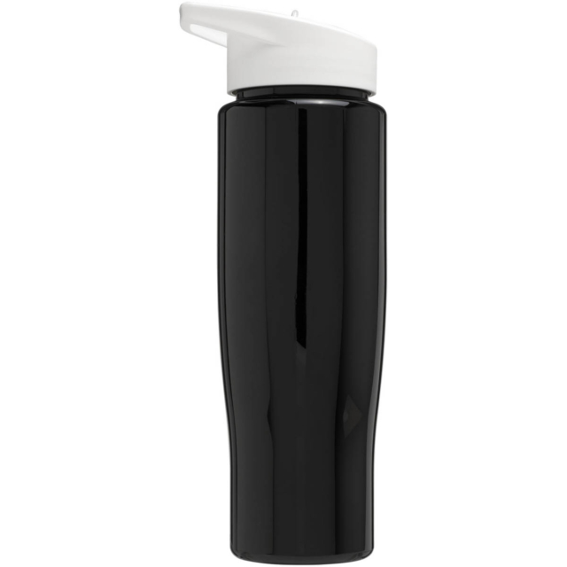 H2O Active® Tempo 700 ml Sportflasche mit Ausgussdeckel - schwarz - Rückseite