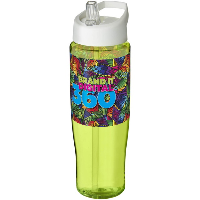 H2O Active® Tempo 700 ml Sportflasche mit Ausgussdeckel - limone - Logo 1