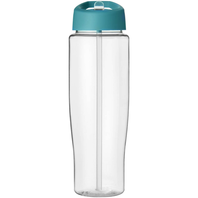 H2O Active® Tempo 700 ml Sportflasche mit Ausgussdeckel - transparent - Vorderseite