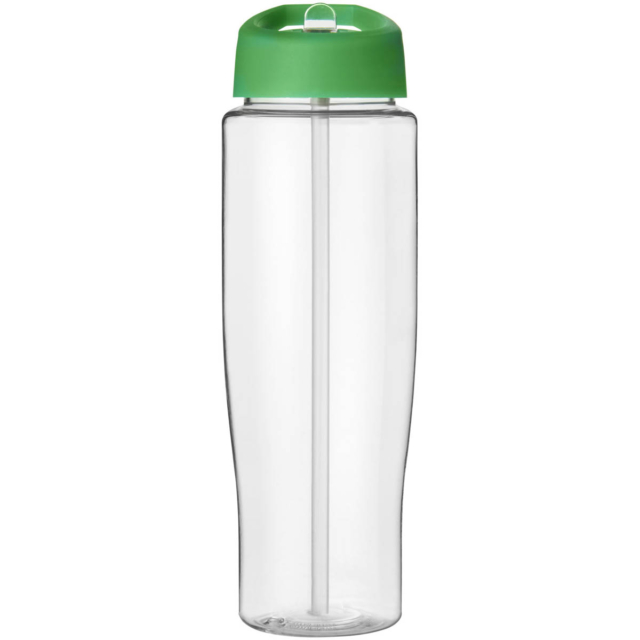 H2O Active® Tempo 700 ml Sportflasche mit Ausgussdeckel - transparent - Vorderseite