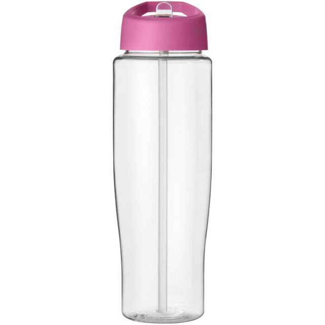 H2O Active® Tempo 700 ml Sportflasche mit Ausgussdeckel - transparent - Vorderseite