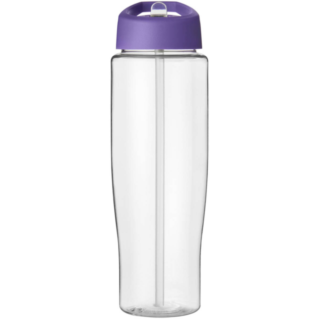 H2O Active® Tempo 700 ml Sportflasche mit Ausgussdeckel - transparent - Vorderseite