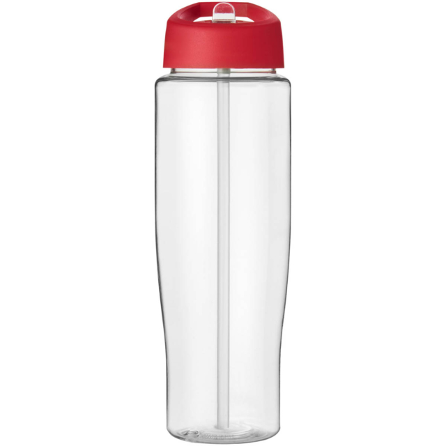 H2O Active® Tempo 700 ml Sportflasche mit Ausgussdeckel - transparent - Vorderseite