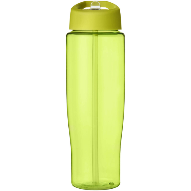 H2O Active® Tempo 700 ml Sportflasche mit Ausgussdeckel - lime transparent - Vorderseite