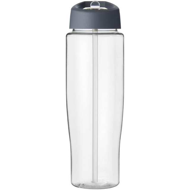 H2O Active® Tempo 700 ml Sportflasche mit Ausgussdeckel - transparent - Vorderseite