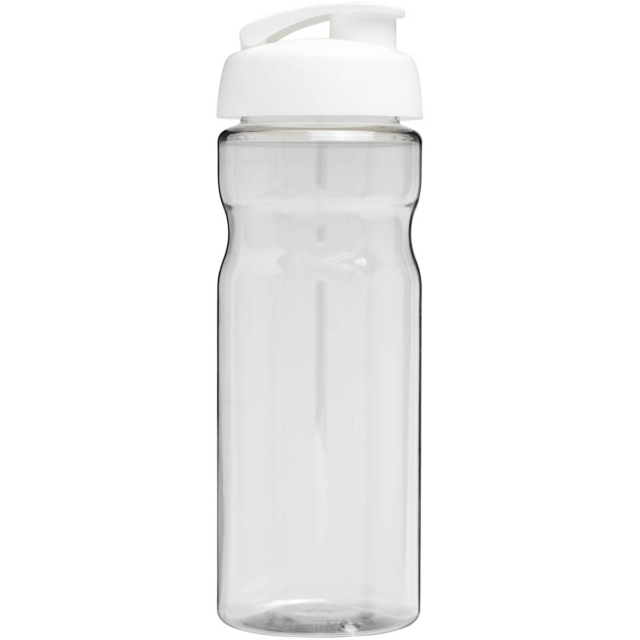 H2O Active® Base 650 ml Sportflasche mit Klappdeckel - transparent - Rückseite