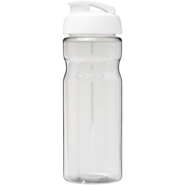 H2O Active® Base 650 ml Sportflasche mit Klappdeckel - transparent - Vorderseite