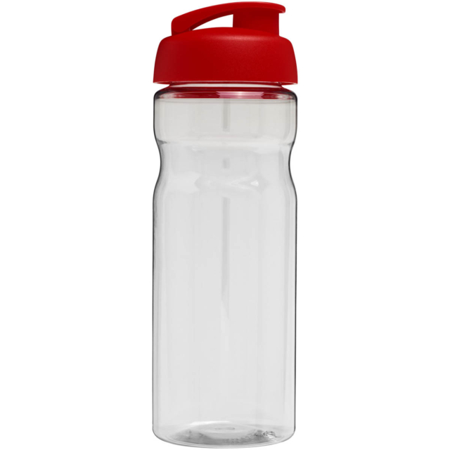 H2O Active® Base 650 ml Sportflasche mit Klappdeckel - transparent - Rückseite