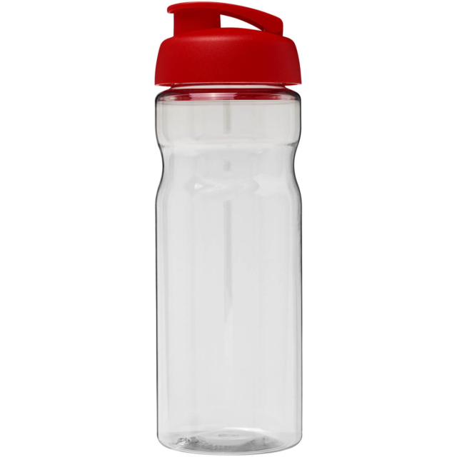 H2O Active® Base 650 ml Sportflasche mit Klappdeckel - transparent - Vorderseite