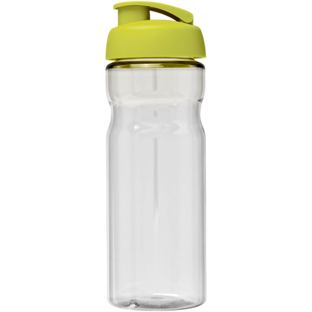 H2O Active® Base 650 ml Sportflasche mit Klappdeckel - transparent - Vorderseite