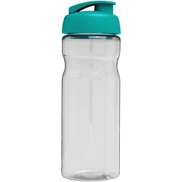 H2O Active® Base 650 ml Sportflasche mit Klappdeckel - transparent - Rückseite