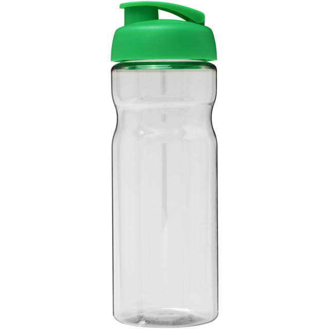 H2O Active® Base 650 ml Sportflasche mit Klappdeckel - transparent - Vorderseite