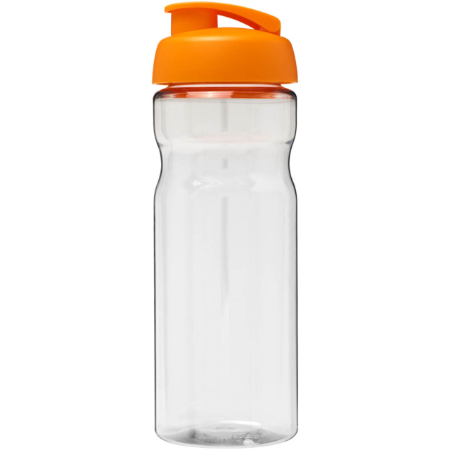 H2O Active® Base 650 ml Sportflasche mit Klappdeckel - transparent - Vorderseite