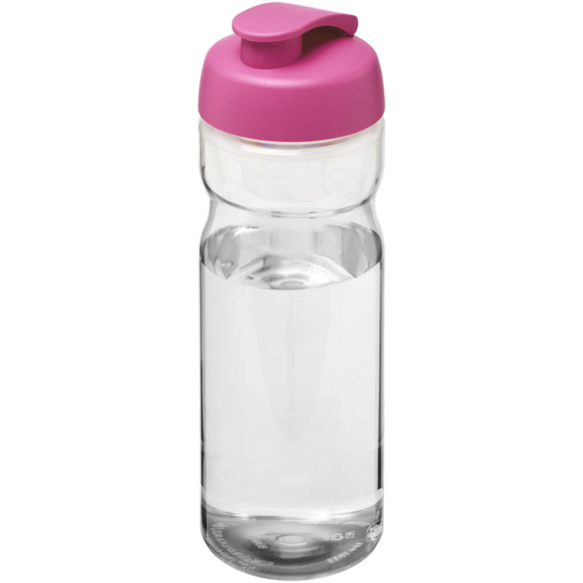 H2O Active® Base 650 ml Sportflasche mit Klappdeckel - transparent - Hauptfoto