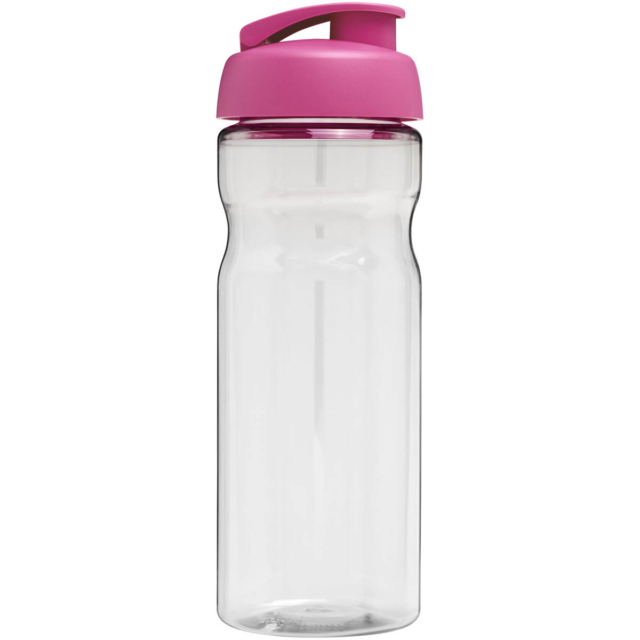 H2O Active® Base 650 ml Sportflasche mit Klappdeckel - transparent - Rückseite