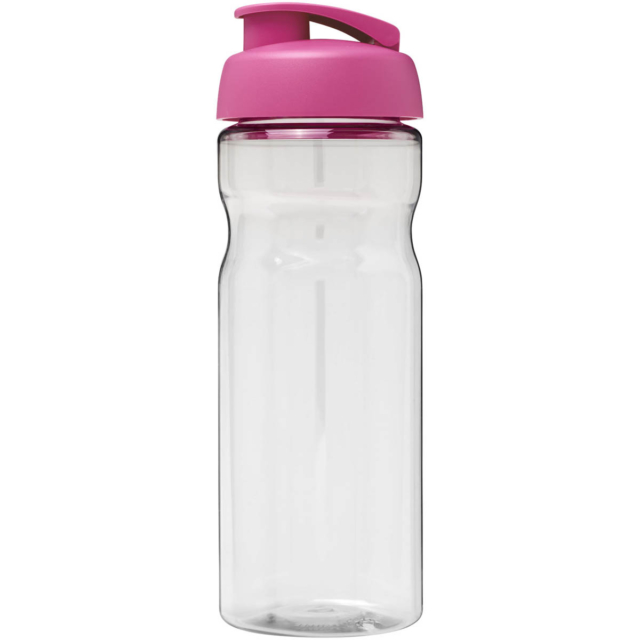 H2O Active® Base 650 ml Sportflasche mit Klappdeckel - transparent - Vorderseite