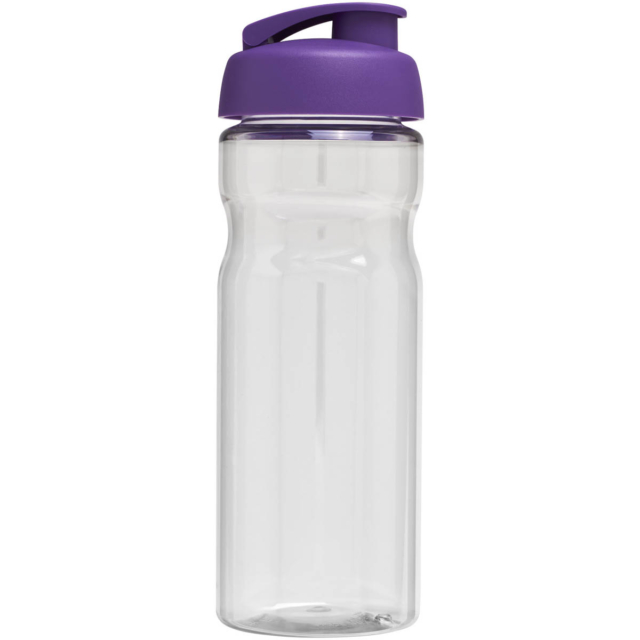 H2O Active® Base 650 ml Sportflasche mit Klappdeckel - transparent - Rückseite