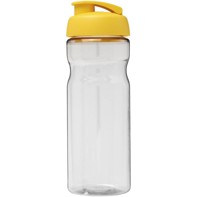 H2O Active® Base 650 ml Sportflasche mit Klappdeckel - transparent - Vorderseite