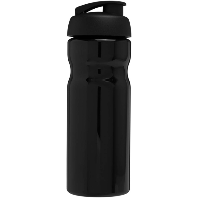 H2O Active® Base 650 ml Sportflasche mit Klappdeckel - schwarz - Rückseite