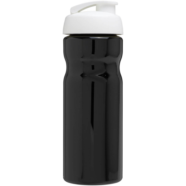 H2O Active® Base 650 ml Sportflasche mit Klappdeckel - schwarz - Rückseite