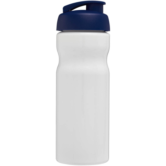 H2O Active® Base 650 ml Sportflasche mit Klappdeckel - weiss - Rückseite