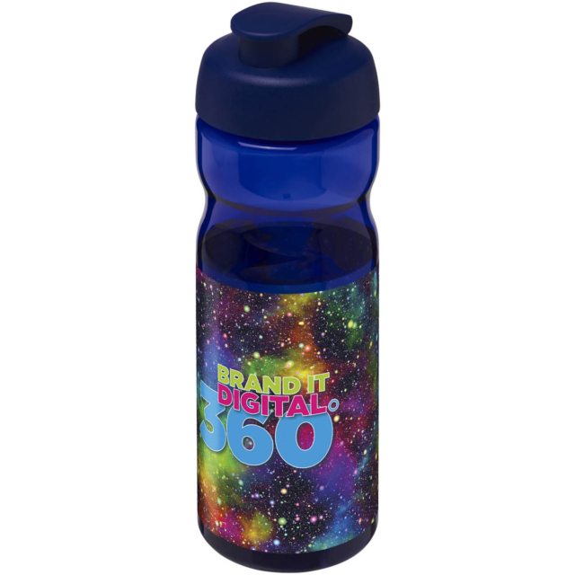 H2O Active® Base 650 ml Sportflasche mit Klappdeckel - blau - Logo 1