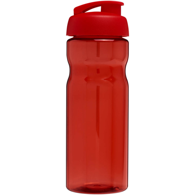 H2O Active® Base 650 ml Sportflasche mit Klappdeckel - rot - Rückseite