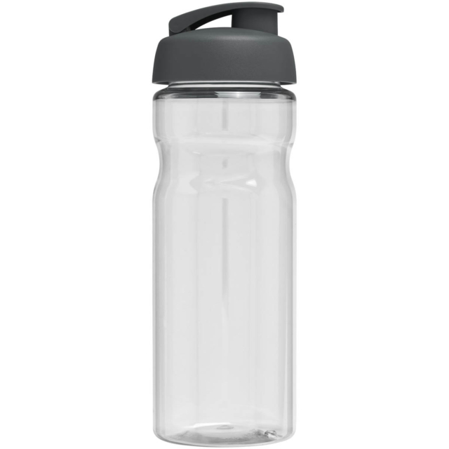 H2O Active® Base 650 ml Sportflasche mit Klappdeckel - transparent - Rückseite