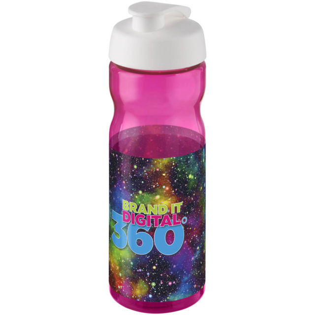 H2O Active® Base 650 ml Sportflasche mit Klappdeckel - magenta - Logo 1